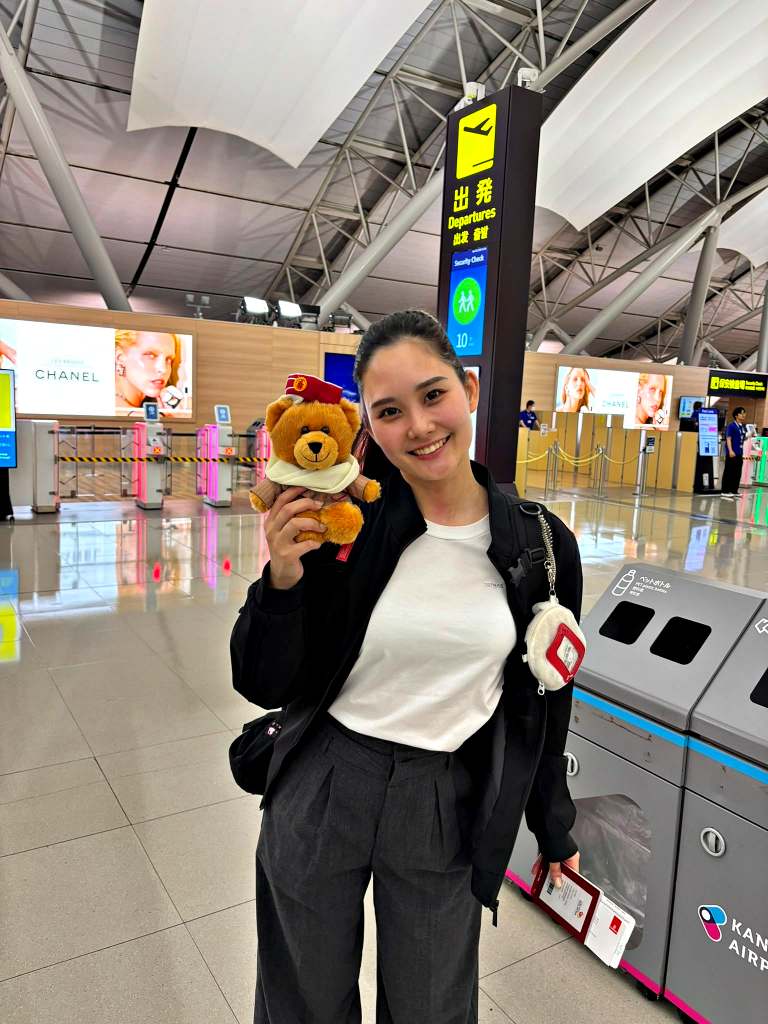 유나, 간사이 공항 일본 출발 말레이시아 객실 승무원 훈련 유학